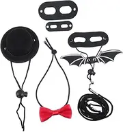 Ipetboom 1 Set Lizard Dress Crested Gecko Small Animal Leash Reptile Harness and Leash Small Animal Harnesses Lizard Costume Valentine's Day Lizard Cap Small Animals Outfit Suit