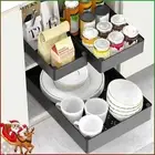 3 Pack Pull Out Spice Rack Organizer for Cabinet, Slide Out Seasoning Kitchen AU