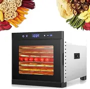 Food Dehydrator Machine, Food Dryer Dehydrator with 6/8 Trays, Electric Food Dehydrator for Beef Jerky, Fruits, Vegetables, 35-75 C° Adjustable Temperature Control 8Layers