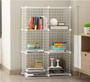 AUKO DIY Metal Wire Storage Cubes Grid Organizer Modular Wire Shelving Units,...