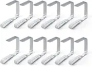 12 Large Tablecloth Clips, Picnic Table Clips, Outdoor Table Cover Clamps for 2.