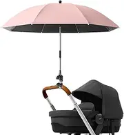 Stroller Parasol - Foldable Wheelchair Parasol with Clamp | Portable Travel Accessories, Stroller Accessory for Outdoor Activities