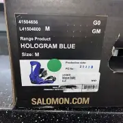 Snowboard Bindings SALOMON HOLOGRAM BLUE Season 2022 Size M
