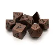 Dice Envy Dice Poly Set Aabria's Mage Hand - Wee Lads, Copper w/Black (7) New