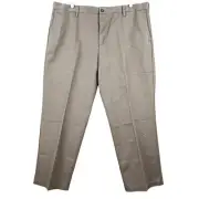 DOCKERS Men's Khaki Pants 42X30 Flat Front Classic Fit Comfort Waistband NWT