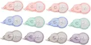 Operitacx 2sets Student present Correction Tape White-out Correction Tape Refillable Dry Whiteboard Highlighters Pastel Liquid Tippex White Out Transparent Retractable Neon Mate Pas 6pcs*2