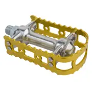 New MKS BM-7 Old School BMX Fixed Gear Flat Platform Bicycle Pedals 9/16" GOLD