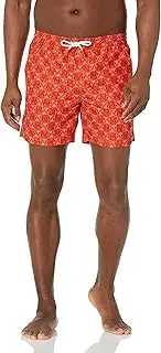 [GUESS] Men's Standard Swimtrunk Medium Geo Palm AOP