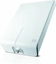 One For All Amplified Outdoor Digital TV Aerial - Ready to Receive Freeview and Analogue TV Signals Within a Range of 30 Miles - Full HD Ready and 4K Ultra HD Compatible – UHF/VHF – White - SV9455