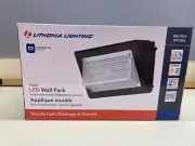 Lithonia Lighting 250-Watt Equivalent Integrated LED Dark Bronze Wall Light New