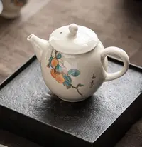 在飛比找樂天市場購物網優惠-茶壺復古灰釉小茶壺泡茶陶瓷茶壺單壺功夫茶小茶壺一人用家用單個