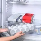 Drawer Type Cabinet Organizing Box Transparent Refrigerator Storage Box