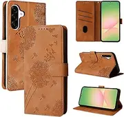[AsWant] Wallet Case for Samsung Galaxy A56 5G, Premium PU Leather Flip Protective Wallet and Stand Feature Case for Galaxy A56 (Brown)
