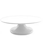 Cake Decorating Turntable White Melamine Loyal Bakeware Rotating Stand Display