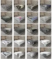 Ambesonne Grey Design Flat Sheet Top Sheet Decorative Bedding 6 Sizes