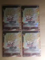 4X Dragon Ball Super CCG Rising Fist Super Saiyan 2 Son Goku BT3-004 R