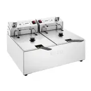 Apuro Double Electric Fryer with Timer 2x5Ltr - CU624-A - CU624-A