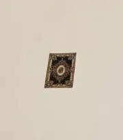 Dollhouse Miniature 1:144 Scale Plush Area Rug