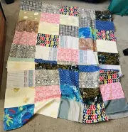 Quilt Square Incomplete Needs Finishing Caravan Tiny Home Crazy Quilting