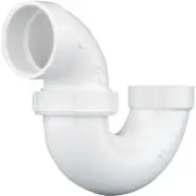 Charlotte Pipe 2 In. White PVC P-Trap with Union PVC 00708P 1000HA Charlotte