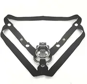 Chastity Belt Male Three-way Auxiliary Belts Chastity Device Accessory Chastity Strap Cage Testicle Ring Bondage Restraints Sex Furniture Toys for Men (Three-way belt)