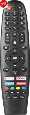 RCKGNTV005 IR Remote Control for Kogan Smart TV Series 9 RT9210 RT9220