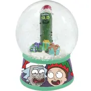 Rick and Morty Christmas Snow Globe Pickle Rick