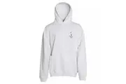 Balenciaga White Cotton Logo Hooded Pullover Oversize Sweater