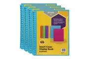 4PK Marbig 20-Pocket A4 Refillable Clearview Display Book - Translucent Marine