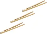 Abaodam 3pcs Tweezers Any Tongs Beads for Kids Bamboo Toast Tongs Preschool Toys Toaster Tongs Bamboo Tongs Toddler Toys Tweezer Models for Kids Small Pliers Child Taste Wood