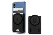 SPIGEN MagSafe Cards Holder Wallet, Genuine Valentinus MagFit+ MagSafe Compatible Magnetic Wallet for Samsung Galaxy S25 Series/S24 FE/Plus/Ultra/S23 FE/Pixel MagSafe Case/iPhone - Black