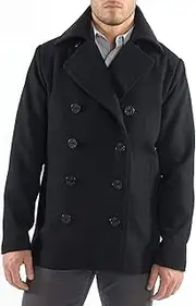 [alpine swiss] Mason Men's Wool Blend Classic Pea Coat