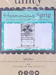 Unity Stamp Co Harmonious Sprig Set Rubber Pinecone Music Season's Greetings