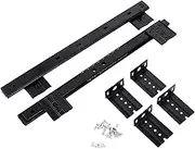 Operitacx 1Pair Heavy Duty Keyboard Slide Rails Side Mount Drawer Track for Smooth Operation Compatible with Desk Keyboard Tray Ball Bearing Design