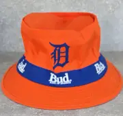 New Old Stock VTG MLB Detroit Tigers Budweiser Bud Beer Bucket Hat OPENING DAY L