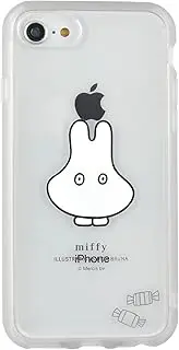 Gourmandise MF-303GY Miffy IIFit Clear iPhone SE (3rd Generation/2nd Generation)/8/7/6s/6 Compatible Case, Ghost Pretend