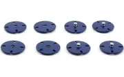 4 Set 21mm Large Metal Sew-on Snap Button for Clothing DIY Overcoat Buttons, Blue