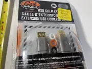 USB 10 ft Cable Gold Extension GS-6UEC New Geek squad