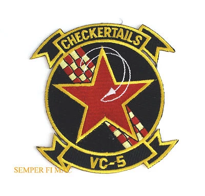 FLEET COMPOSITE SQUADRON 5 VC-5 Checkertails PATCH US NAVY NAS Atsugi PIN UP USN