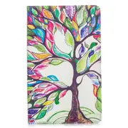 Colored Drawing Tree of Life Pattern Horizontal Flip Leather Case for Galaxy Tab A 10.1 (2019) T510 / T515, with Holder & Card Slots & Wallet