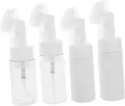 Happyyami Bottle Cleaning Brush 4pcs Facial Cleansing Brush Set Makeup Remover Skin Massager