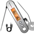 Thermopro TP610 Dual Probe Meat Thermometer with Temperature Alarm, Rechargea...