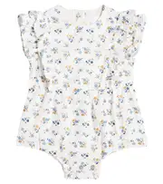 [C'era Una Volta] C'era Una Volta Baby Nina floral cotton-blend bodysuit M 12 multicoloured