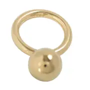 Burberry Women's Light Gold Tone Ring Pendant Sz L
