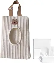 Wipe Dispenser - Portable Wipe Holder for Diaper Bag - Refillable Car Tissue Dispenser, Pull-Out Tissue Storage Bag for Car Diaper Bag Gym Stroller
