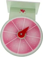 HOOTNEE 30cm Tabletop Prize Wheel Stand Dry Erase Wheel of Fortune for Lucky Draw Halloween New Year Event