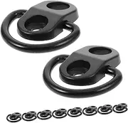 iplusmile 10pcs Iron Trailer Tie Down Anchor The Tow Car Trunk Bed Anchors Black Car Cargo Anchors Abs