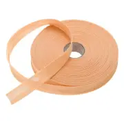 1 Inch Single Fold Bias Tape Polyester for Sewing(Light Orange 50 Yards)