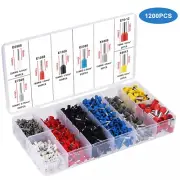1200pcs wire end ferrule set insulated 0.5-10mm² wires end ferrule cable lugs