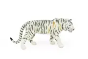 White Tiger, Bengal Realistic Rubber Replica, Hand Painted Toy Model 6" CWG245